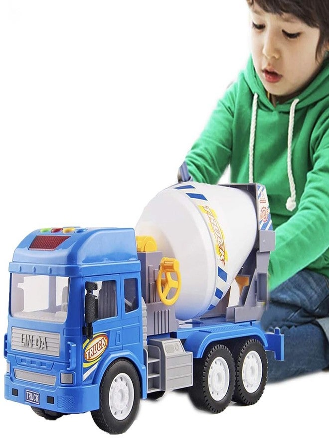 UKAXA Cement Mixer Vehicles Truck Toys for Kids Friction Power Toy Trucks for 3+ Years Old Boys and Girls Light & Sound Truck Toy for Kids - Image 5